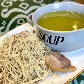 Нарын с бульоном