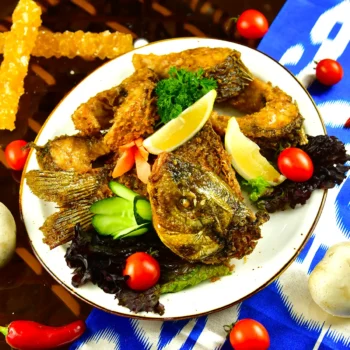 Сазан жаренный кусковой